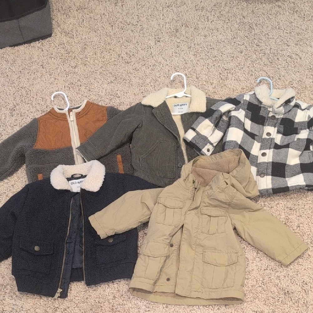 Old Navy Kids' Jacket Set - Black, Gray, Tan, Cream